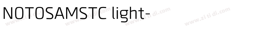 NOTOSAMSTC light字体转换